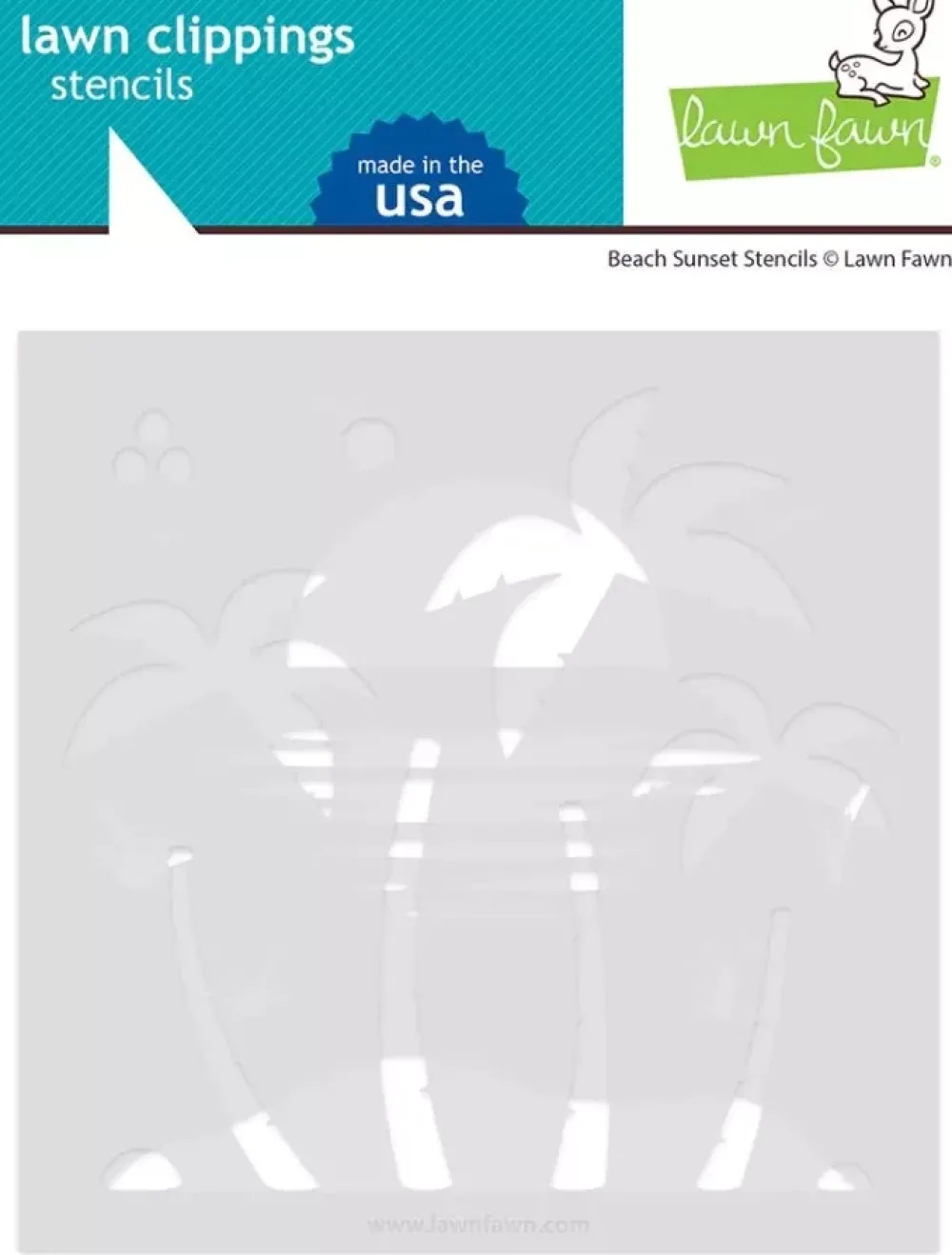 Clearance Plantilla de Stencil Beach sunset Plantillas
