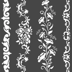New Plantilla de Stencil Borders Princess 18x18cm Plantillas