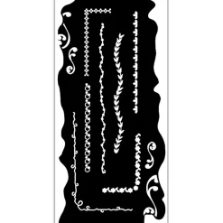 Hot Plantilla de Stencil Bordes Welcome Home Create Happiness 12x25cm Plantillas
