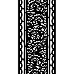 Hot Plantilla de stencil Bordes Art of Travelling 12x25cm Plantillas