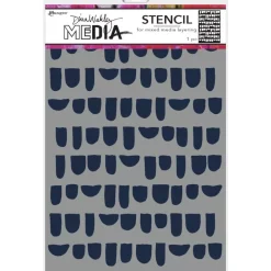 Plantilla de Stencil Bumps Dina Wakley Media 22x15cm Plantillas