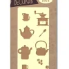 Discount Plantilla de stencil Café 12,5x25cm Plantillas