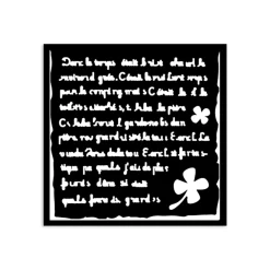 Sale Plantilla de stencil Carta Art of Travelling 12x12cm Plantillas