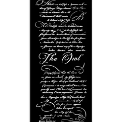 Sale Plantilla de stencil Carta The Owl's House 12x25cm Plantillas
