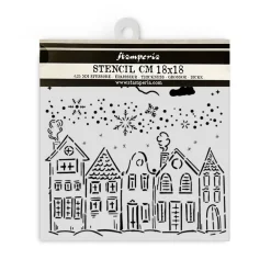 Discount Plantilla de Stencil Casas All You Need For Christmas 18x18cm Plantillas
