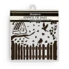 Discount Plantilla de stencil Casita House of Roses 18x18cm Plantillas
