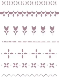 Hot Plantilla de Stencil Cenefas 15x21cm V-154 Dayka Plantillas
