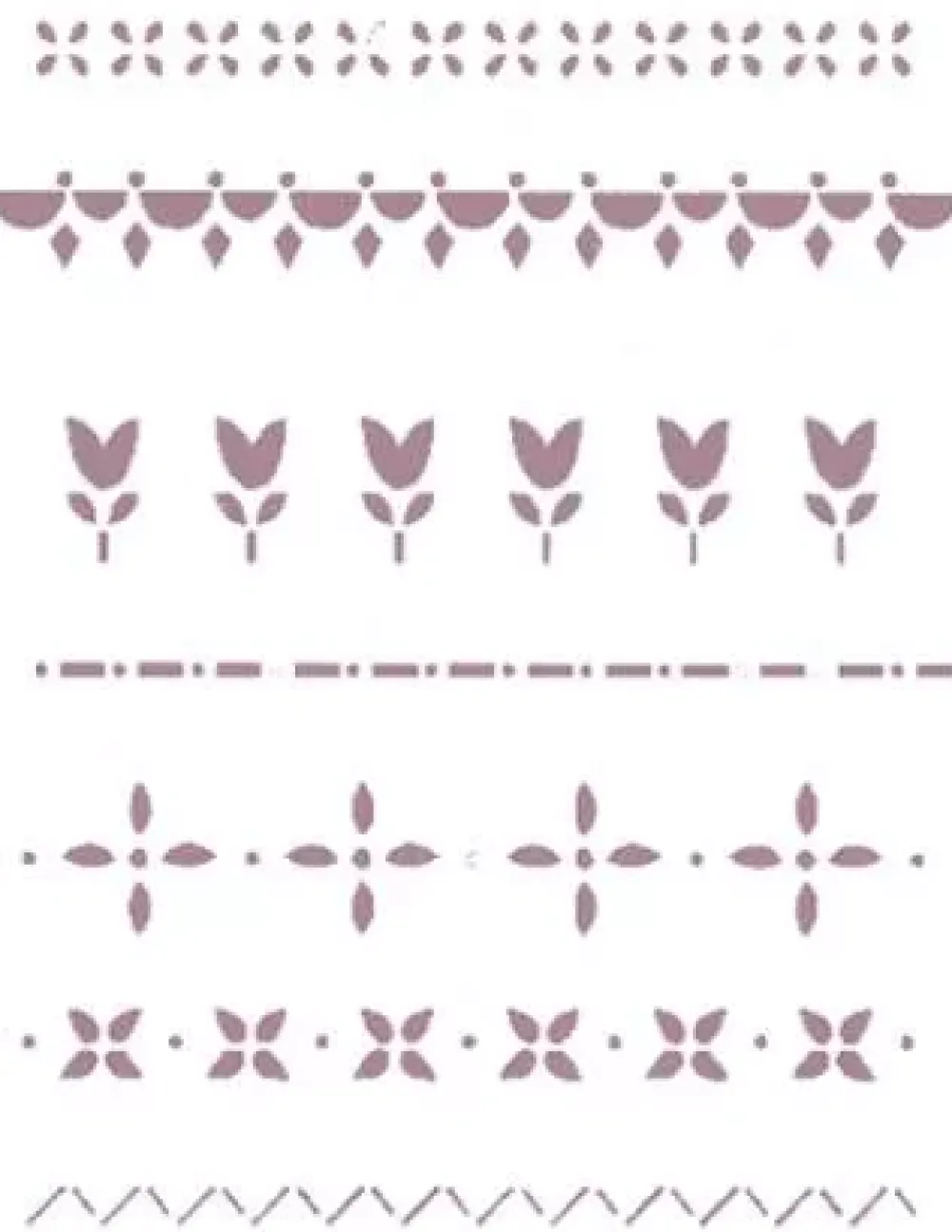 Hot Plantilla de Stencil Cenefas 15x21cm V-154 Dayka Plantillas