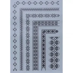 New Plantilla de stencil Cenefas 33x48cm Plantillas