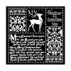 Sale Plantilla de stencil Christmas Letters 18x18cm Plantillas