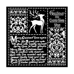 Sale Plantilla de stencil Christmas Letters 18x18cm Plantillas