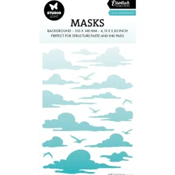 Hot Plantilla de Stencil Cloud Background Essentials Plantillas