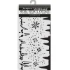 Sale Plantilla de stencil Copos de nieve Dewdrops 12x25cm Plantillas