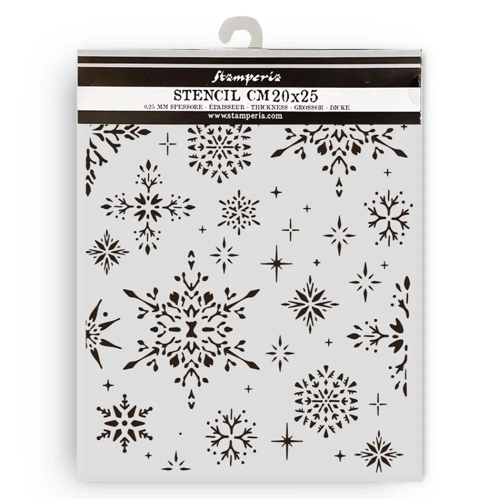 Discount Plantilla de stencil Copos de nieve The Owl's House 20x25cm Plantillas