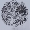 Clearance Plantilla de stencil Círculo Floral 25x25cm Plantillas
