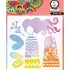Best Plantilla de stencil Curious Lady Art By Marlene Plantillas