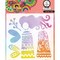 Best Plantilla de stencil Curious Lady Art By Marlene Plantillas