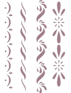 Plantilla de Stencil D-124 Cenefas 15x21cm Dayka Plantillas