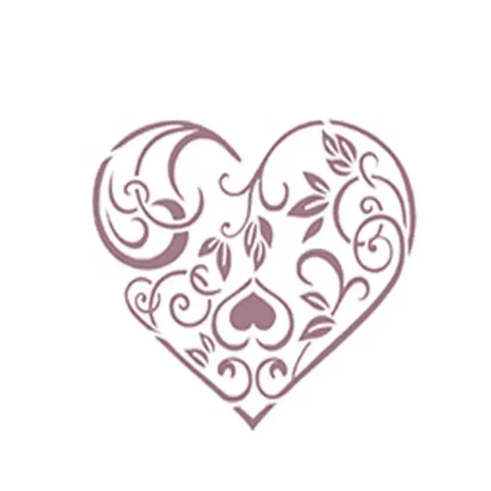 Sale Plantilla de Stencil D-102 Corazón 15x21cm Dayka Plantillas