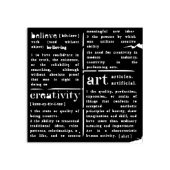 Plantilla de stencil Diccionario Best Sellers 12x12cm Plantillas