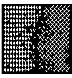 Outlet Plantilla de stencil Double texture Around the World 18x18cm Plantillas