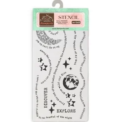 Best Plantilla de stencil Dream Secret Diary 12x25cm Plantillas