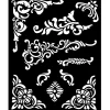 Online Plantilla de stencil Esquinas Decorativas Vintage Library 20x25cm Plantillas