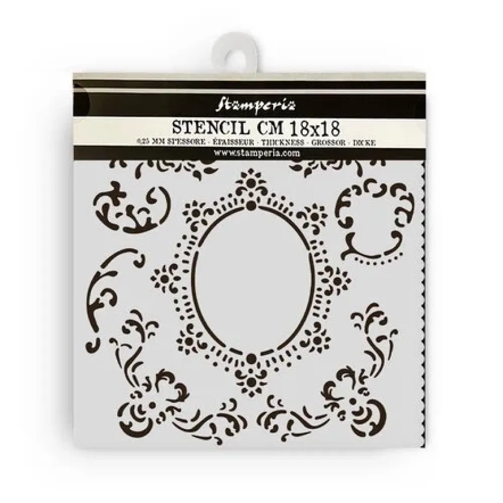 Hot Plantilla de stencil Filigrana House of Roses 18x18cm Plantillas