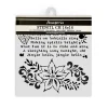 Discount Plantilla de stencil Flor de Pascua The Nutcracker 18x18cm Plantillas