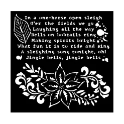 Discount Plantilla de stencil Flor de Pascua The Nutcracker 18x18cm Plantillas