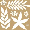 Online Plantilla de Stencil Flores Color Block Plantillas