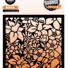Clearance Plantilla De Stencil Floral Background Grunge Collection Plantillas