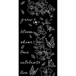 Clearance Plantilla de stencil Flores y Mariposas Secret Diary 12x25cm Plantillas