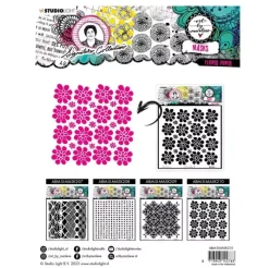 Plantilla de stencil Flower Power Signature Collection Plantillas