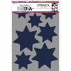 New Plantilla de Stencil Giant Stars Dina Wakley Media 22x15cm Plantillas