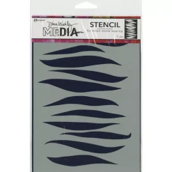 Plantilla de Stencil Gusts Dina Wakley Media 22x15cm Plantillas