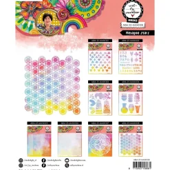 Sale Plantilla de stencil Hexagon Stars Art By Marlene Plantillas