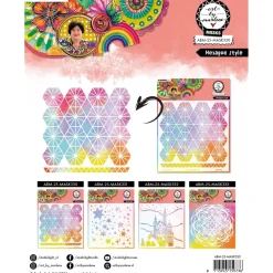 New Plantilla de stencil Hexagon Style Art by Marlene Plantillas