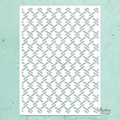 Clearance Plantilla de Stencil Kreativa Checkered Plate 15x20cm Plantillas