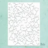 Plantilla de Stencil Kreativa Crackle 15x20cm Plantillas
