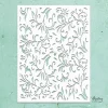 Outlet Plantilla de stencil Kreativa Floral 15x20cm Plantillas
