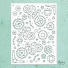 Sale Plantilla de stencil Kreativa Steampunk 15x20cm Plantillas