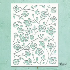 Plantilla de stencil Kreativa Rosebuds 15x20cm Plantillas