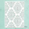 Clearance Plantilla de Stencil Kreativa Damask 15x20cm Plantillas