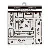 Hot Plantilla de stencil Maletas Art of Travelling 12x12cm Plantillas