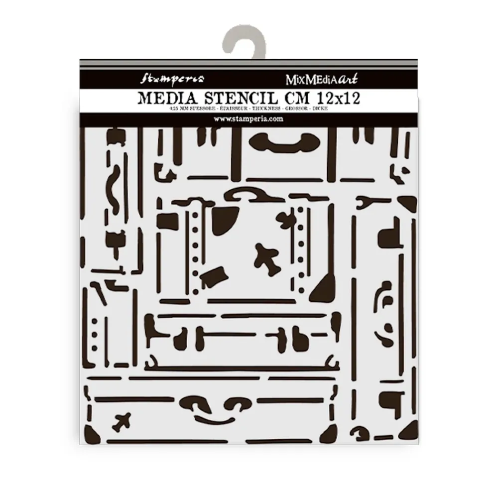 Hot Plantilla de stencil Maletas Art of Travelling 12x12cm Plantillas