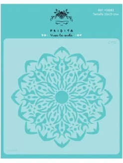 Online Plantilla de Stencil Mandala 1 Mystic 15x15cm Plantillas