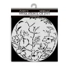 Discount Plantilla de stencil Marco redondo con flores Best Sellers 12x12cm Plantillas