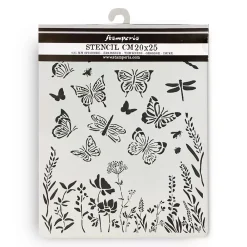 Discount Plantilla de stencil Mariposas Lavender Plantillas