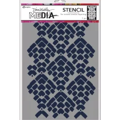 Clearance Plantilla de Stencil Mosaic Cobblestone Dina Wakley Media Plantillas